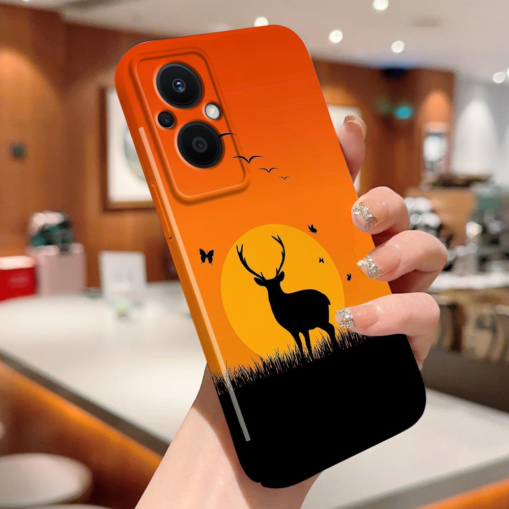 All-inclusive Film Handyhülle Cartoon Mode Design Hartschale Vollabdeckung Kameraschutzhülle für OPPO A60 A96 Reno12 Realme C53 C75