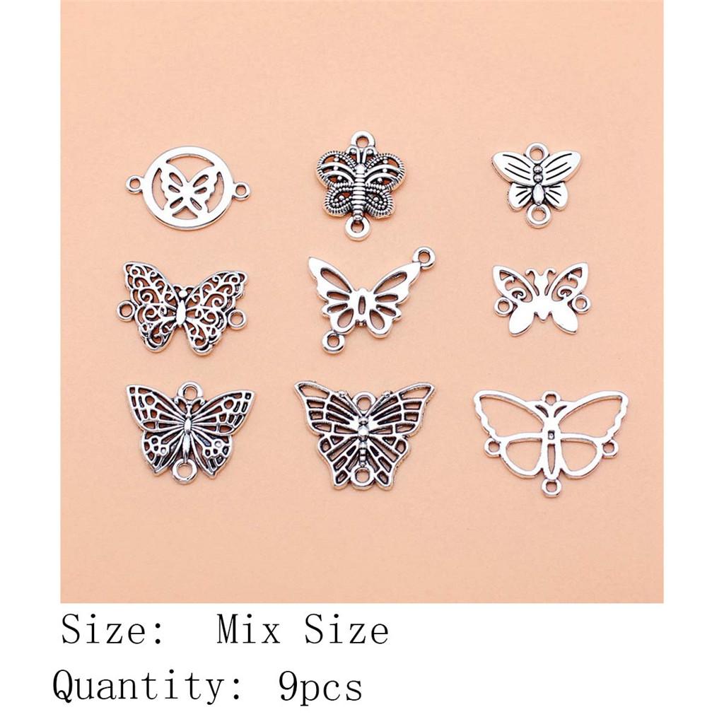 

Подарки на день рождения оптом подвески птица бабочка смешанный набор подвесок кулон сувенир женщина подвеска A21-9pcs-Mix Size