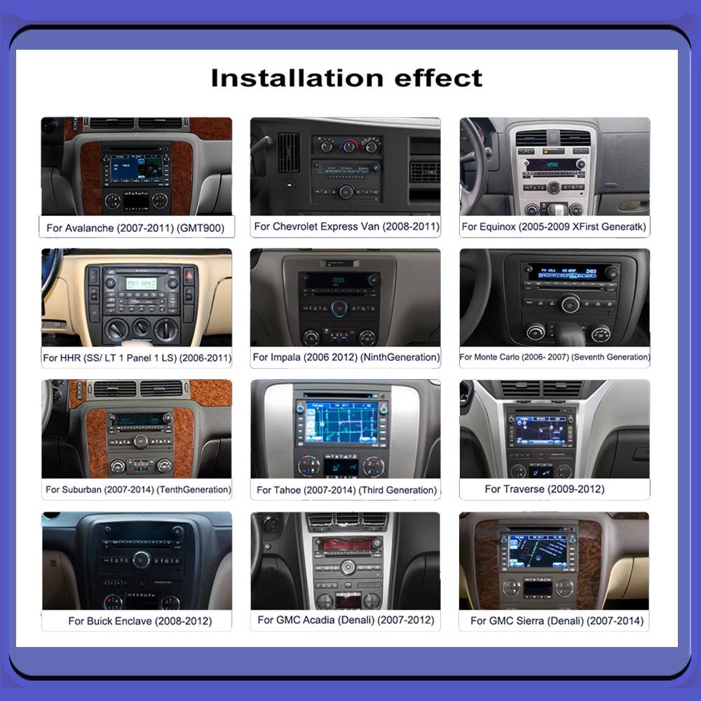 8'' Car Radio Android for GMC Acadia Savava Sierra Chevrolet Avalanche Suburban Carplay 2Din Autoaudio Head Unit Navigation GPS 1+32GB