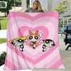 1pcPowerpuff Plush Throw Blanket - Soft and Cozy for All Seasons, Makes a Gre