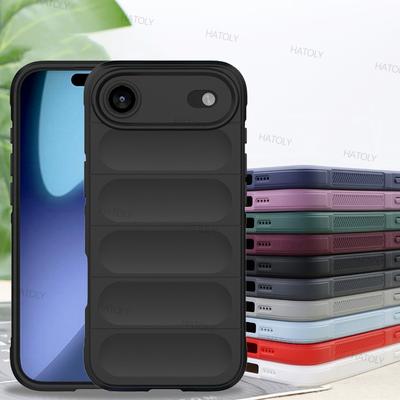 For iPhone 17 Air Case For iPhone 17 Air iPhone 17 Pro Max Cover Funda Anti-Slip Silicone Shockproof Protective Phone Back Cover