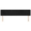 VidaXL Tête de lit avec oreilles Noir 163x16x78-88 cm Velours3118824