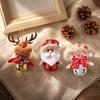 Christmas Figurine Pendant Set with Hanging Ornaments, W for Holiday Decor