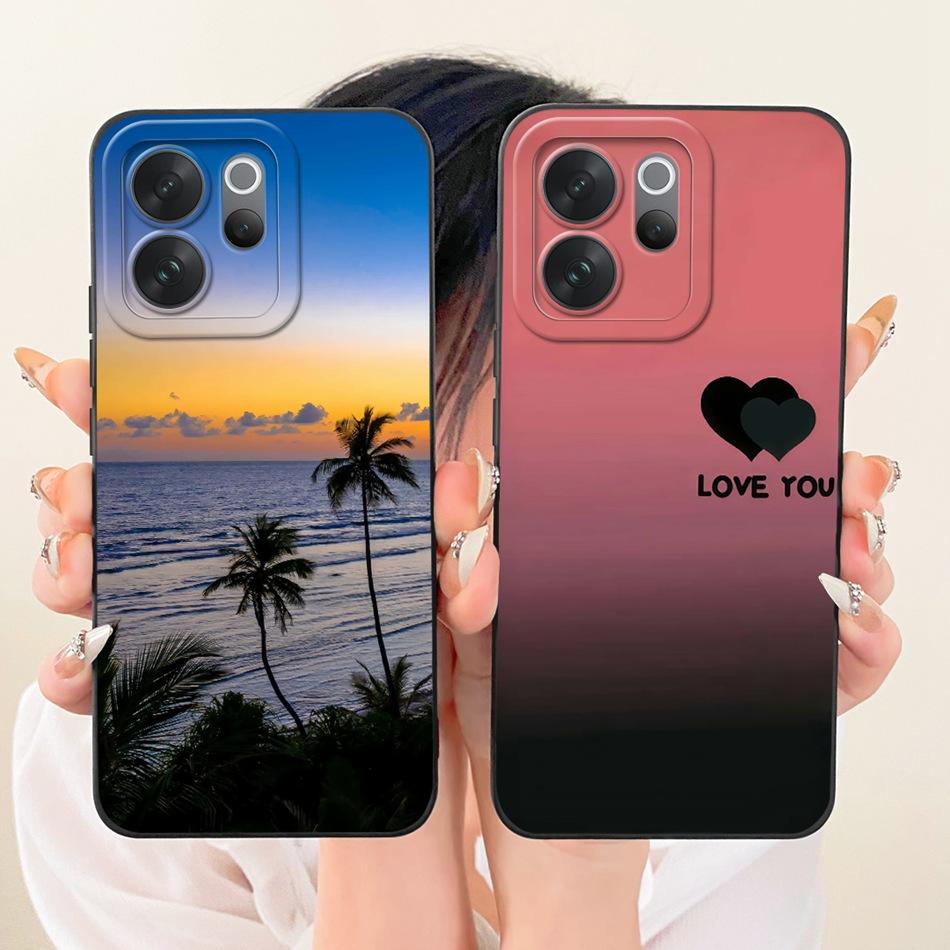 For Vivo V70 / V70 Elite 2026 Fashion Dusk Beach Painting Phone Case For Vivo V 70 V70Elite 5G Soft Silicone Cover Bumpers