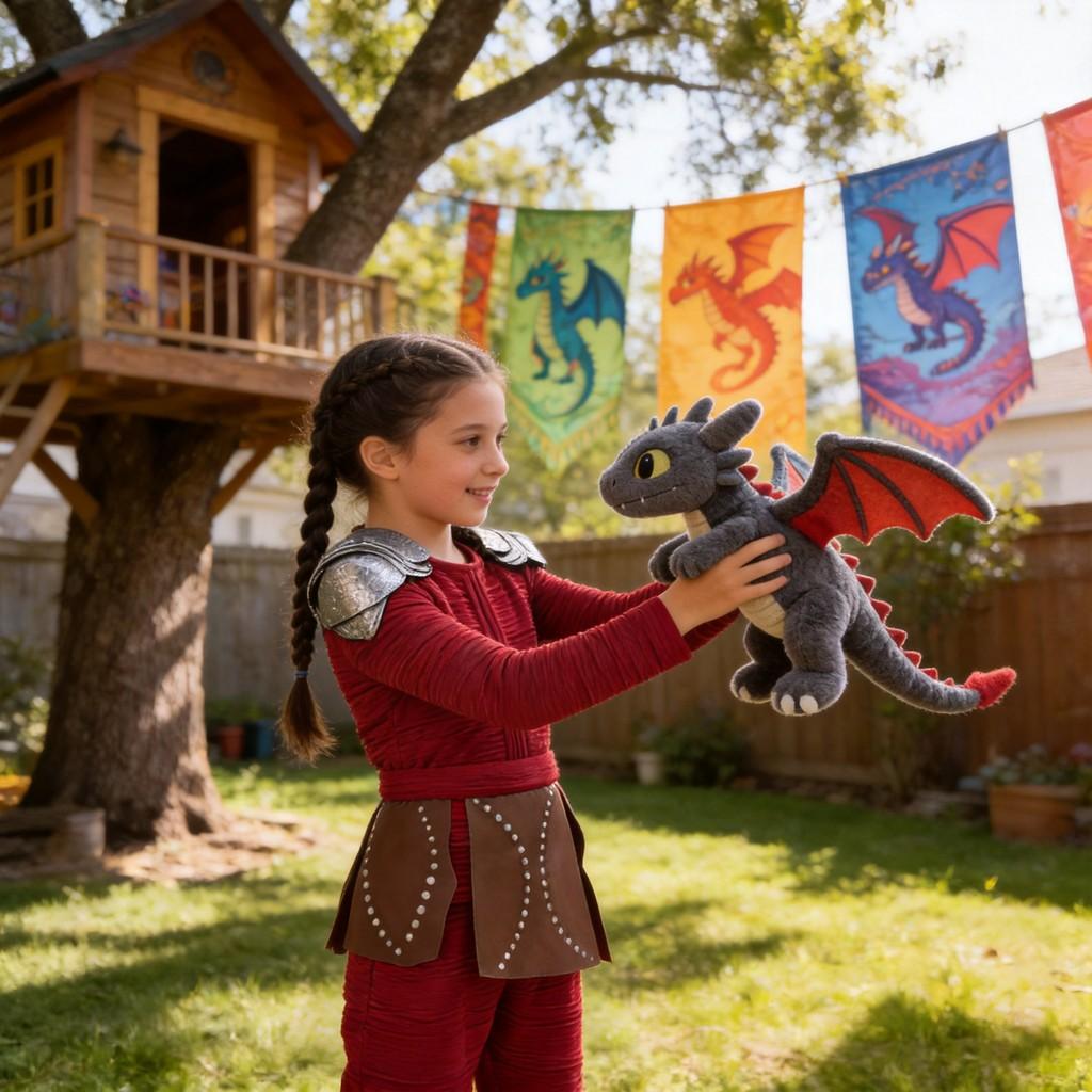 How To Train Your Dragon Girl Cosplay Costume With Pu Fabric For Kids Age 17 And Under