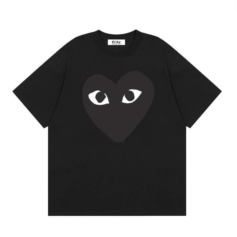 VibeStreet NUEVA Camiseta 100% Algodón Camiseta de Hombre con Forma de Corazón para Mujer Nueva Marca Original Camiseta Tops para Hombre Verano Manga Corta Moda Ami Amoring