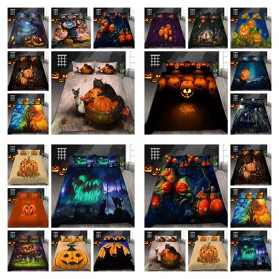 Halloween Duvet Cover 3D Home Bedspreads Queen Size Bedding Breathable Quilt Cover Luxury Bedding Cover Sets