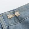 4 Pairs Star Jeans Button Pins No Sewing Required Trousers Waist Tightener Waist Buckles Trouser Button Pins