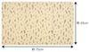 Okato Wipeable Kitchen Flower 75cm Wide x 45cm Deep x No Need to Worry About Water or Oil Stains Mat, Water-Repellent, Pattern, 0.6cm Thick,