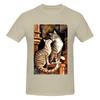 Two Tabby Cats Beneath The Sky Versatile Tshirt Sweet Girl Girlish Feeling Korean Atmosphere Tees