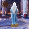 22CM Sacred Heart of Mary Statue Figurine with Shining Blue DressOur Lady of Grace Decorative Resin Figurine Catholic Gifts