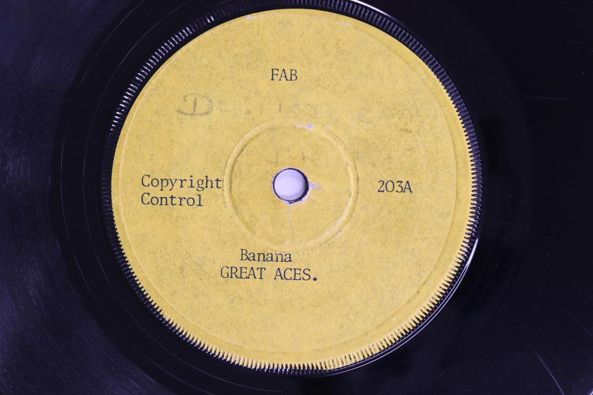 7inch Record GREAT ACES  Banana  My Lord 203 NOT ON LABEL UK Reggae Ska  Dub Used