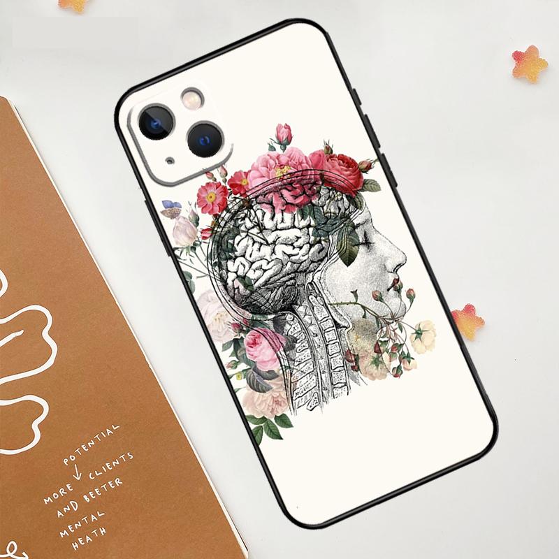 Anatomy Brain Case For iPhone 17 Pro Max 17 Air 16 15 14 13 12 11 Pro Max Plus Mini 16e Funda Cover