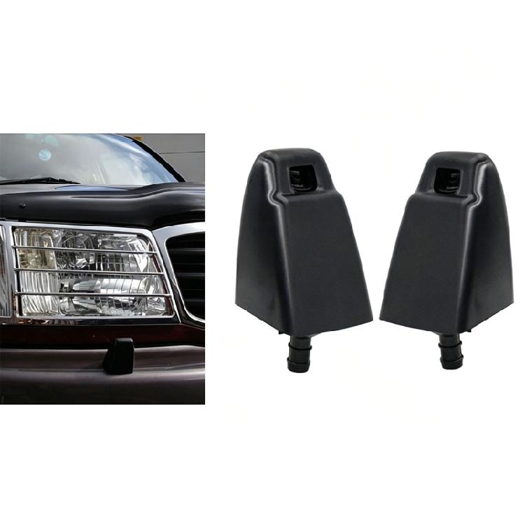 Washer Nozzle Replacement Pair 85044-60060 for Headlight Cleaning System Repair, Plastic Left and Right Parts for Daily Upkeep and Service