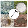 10mm Manhole Lid Opener Manhole Hook with Comfortable Grip Handle for Constructions Workers Quick Lid Handling
