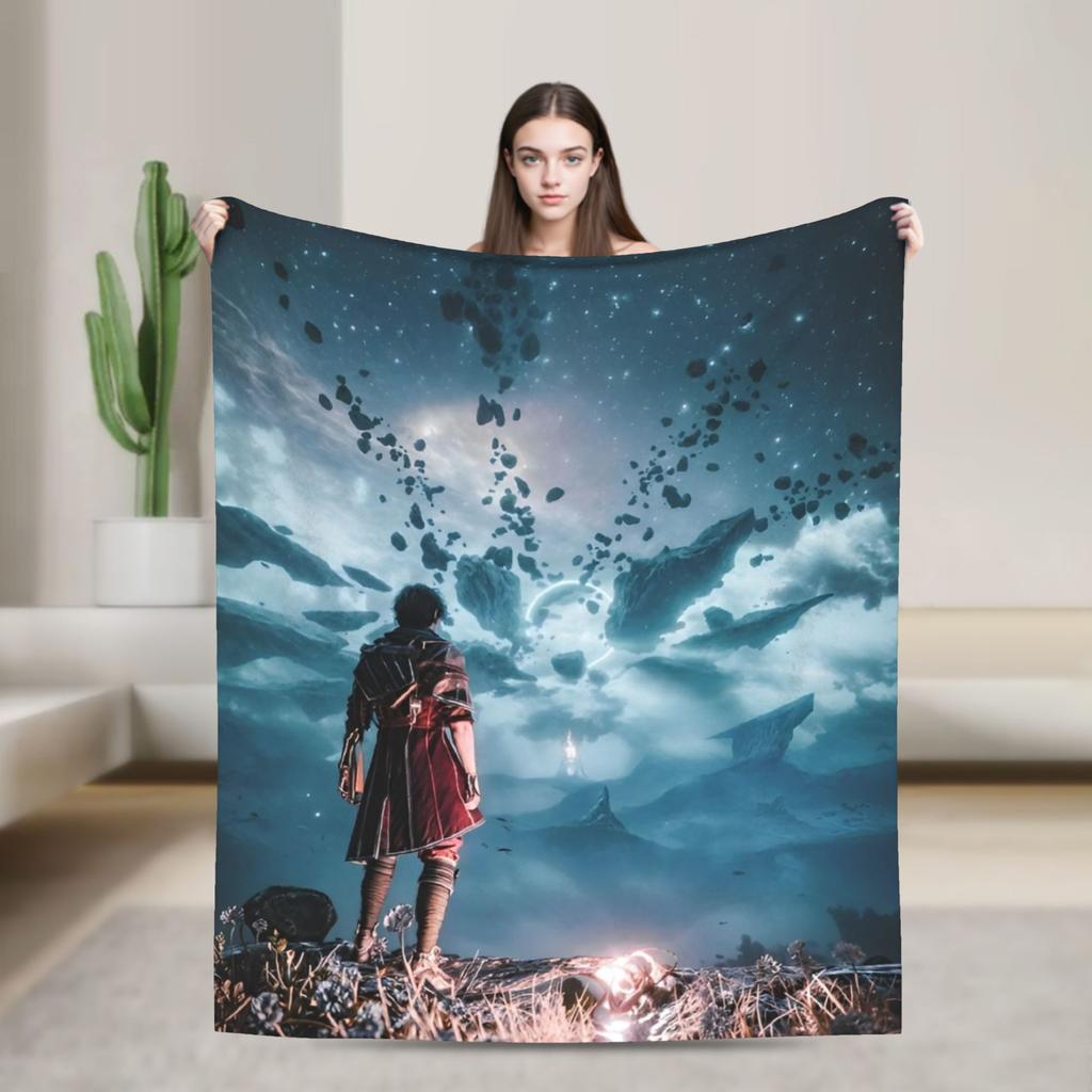 Esquie Clair Obscur Expedition 33 Game Blanket Plush Awesome Breathable Throw Blanket for Bed Sofa All Season