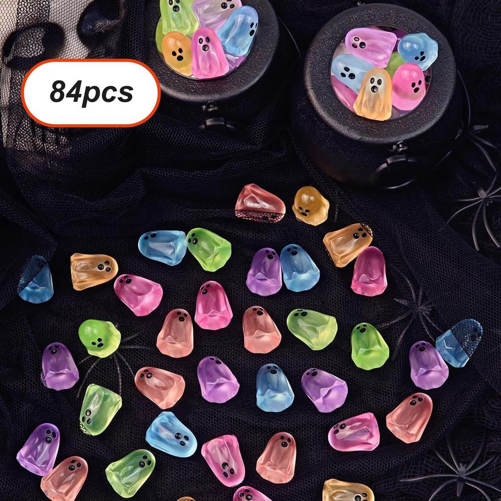 84x Miniature Figurines Statues Resin Decorative Cute DIY Tiny Halloween Decorations for