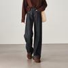 SOFSIL Women's High-Waisted Wide-Leg Winter Jeans