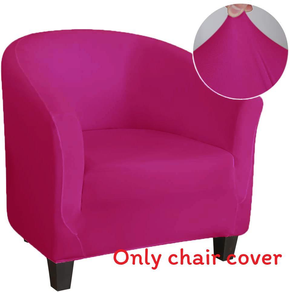 

Solid Color Elastic Single Sofa Dust Cover For Home Protection