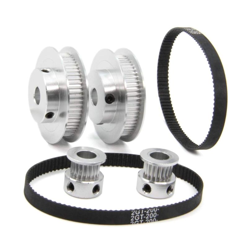 200mm Belt Width 6mm 30T 60T Tensioning Wheel Synchronous Pulley Belt Kit