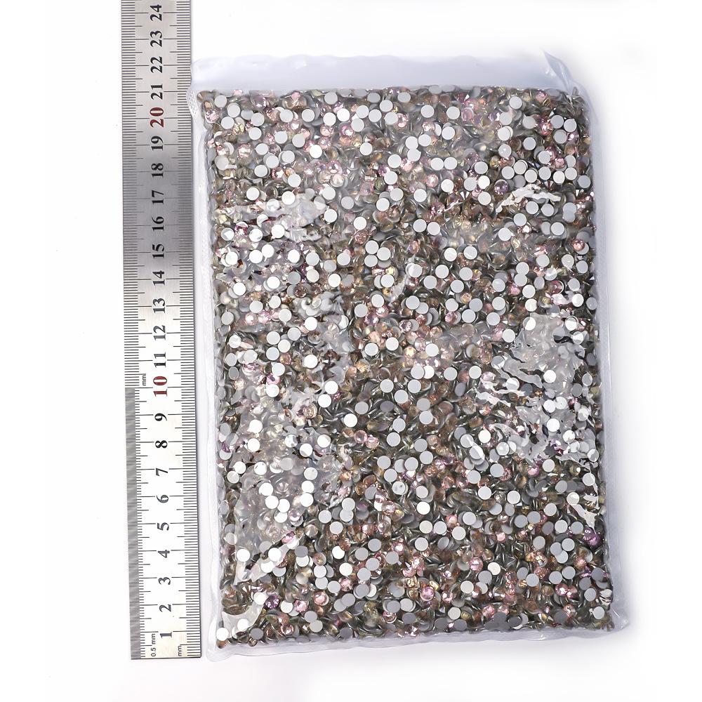 Weichen Big Bag Flat Bottom Diamond Color Plated Crystal Diamond Decorative Rhinestone Diy Nail Art Glass Jewelry Accessories