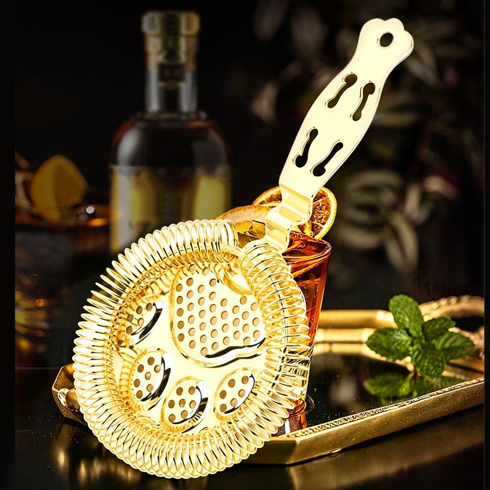 304 Stainless Steel Cocktail Strainer Silver Ice Filtration Perfect Accessory Drink Strainer Bars