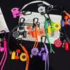 Yogodlns Handmade Nylon Woven Rope Bag Pendant Cute Candy Color Fashion Backpack Handbag Hanging Bags Accessories