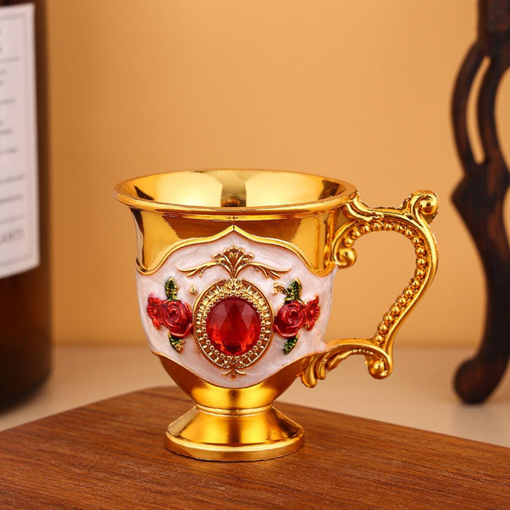 Tasse en métal, Tasse à thé maison, Tasse à anse rétro créative