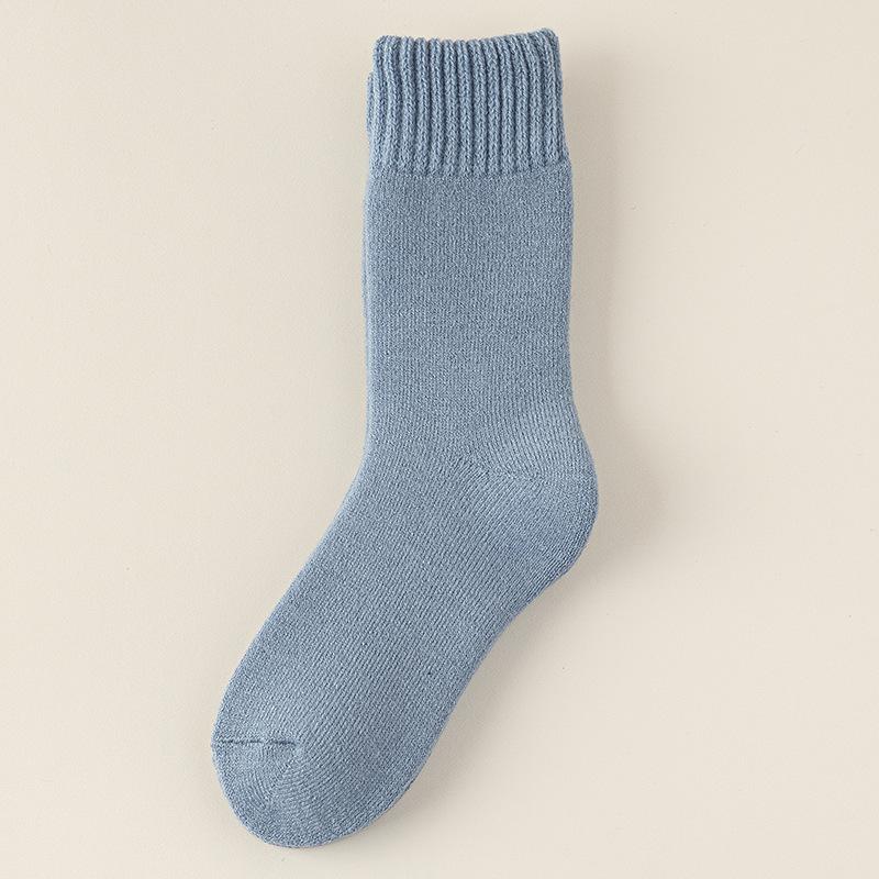 Extra-thick Men's Winter Warm Fleece, Thickened Cold-resistant Fleece Mid-calf Socks for Autumn and Winter, Long Sleeping Socks
