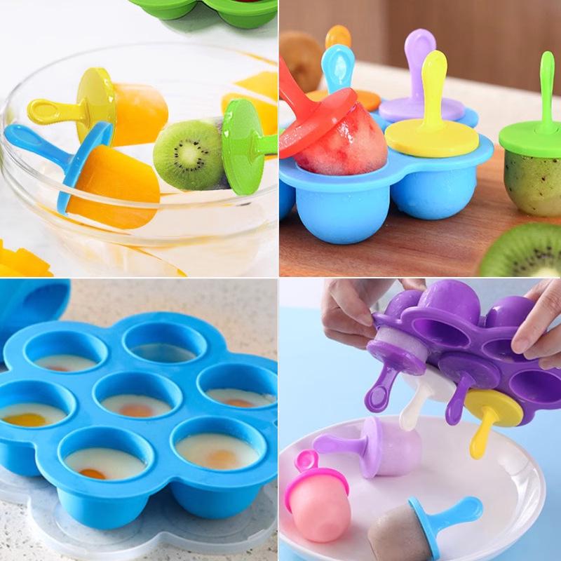 Silicone Ice Cream and Popsicle Mold for Homemade Mini Treats