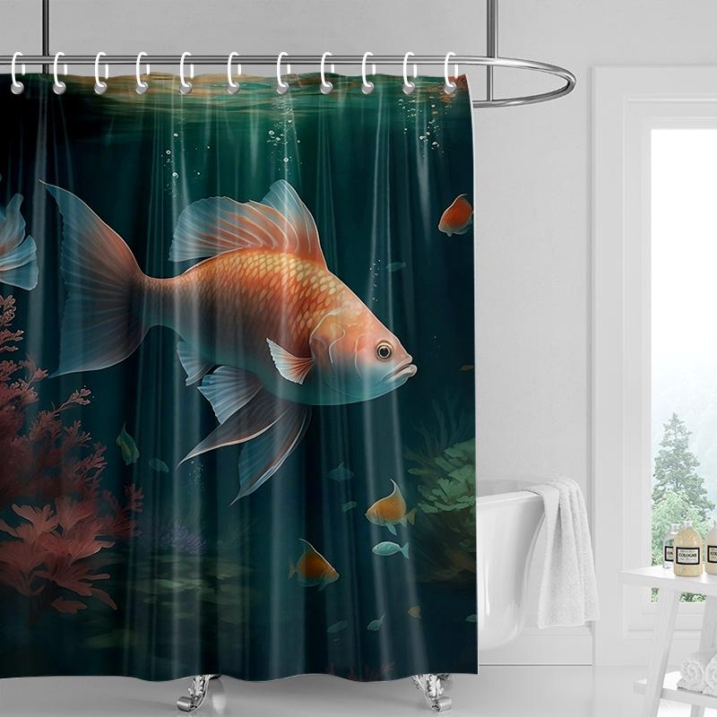 

Водонепроницаемая шторка для душа на тему морской жизни, перегородка для ванны и ванной комнаты, декоративная шторка для душа для ванной комнаты 180x 180см 90x180cm