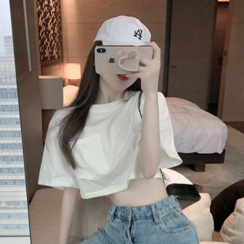 

Loose Jazz Dance Ins Top T-shirt with Short Sleeves White XL