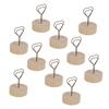 10Pcs Table Card Holder Retro Heart Shape Cute Design Business Card Photo Holder for Office Home Des