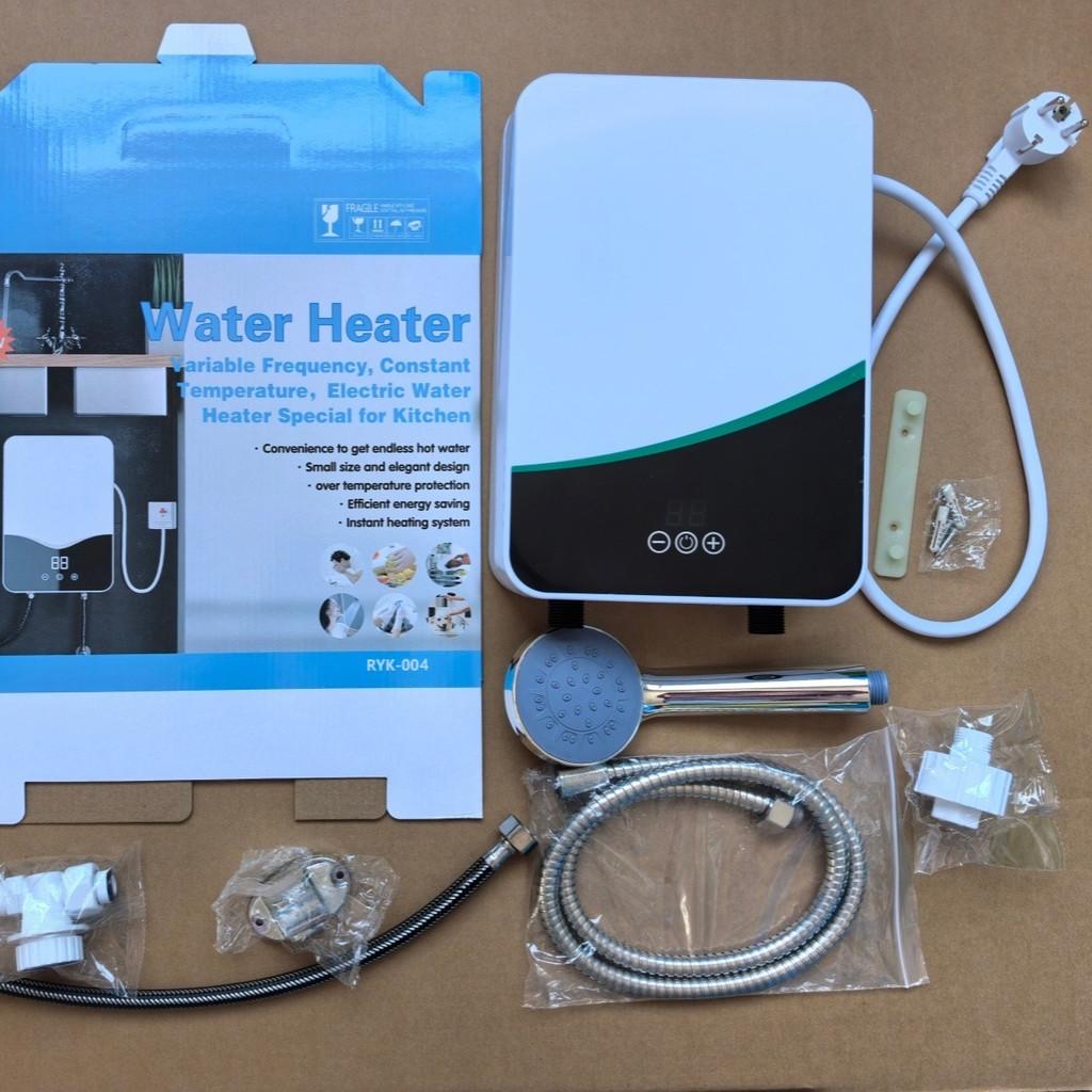 Small Household Bathroom Hot Water Shower Set Small Kitchen Water Heater Digital Display Instant Electric Water Heater
