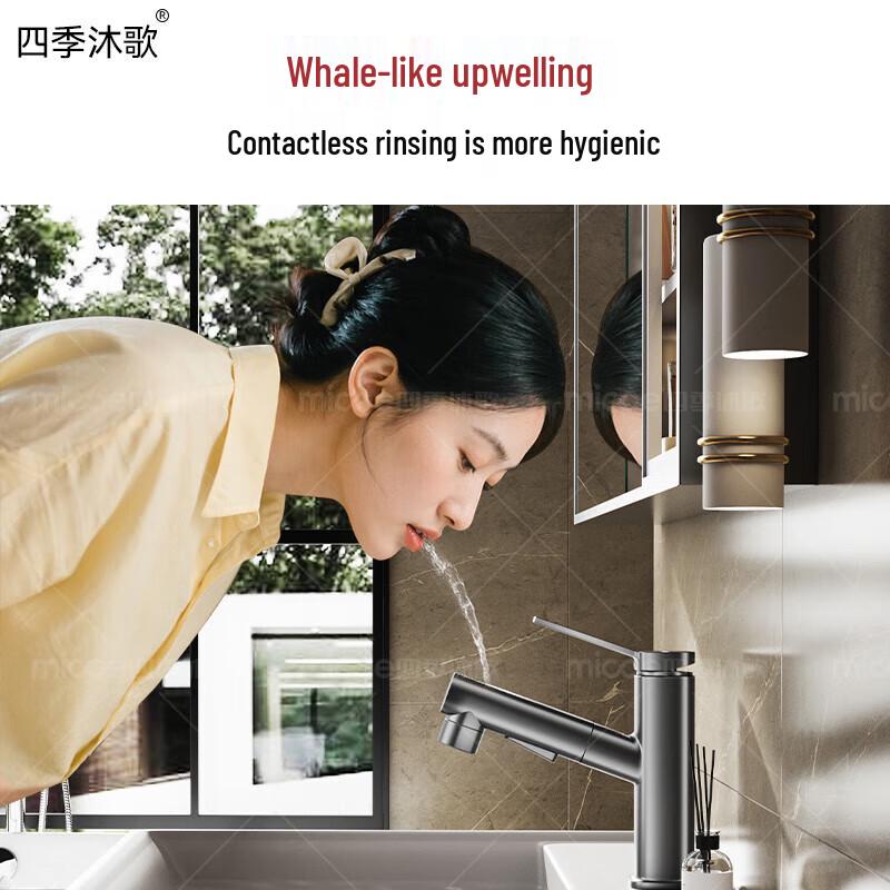 Sijimuge Pull-Out Cold & Hot Washbasin Faucet