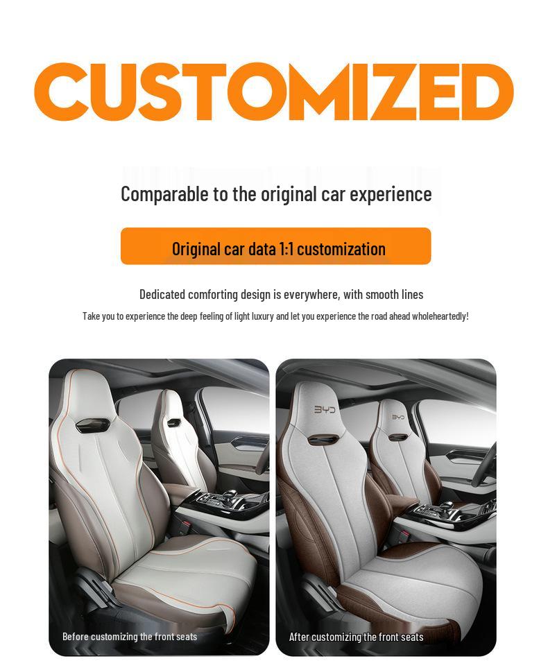 Breathable Linen Full Coverage All-Season Seat Covers for BYD Destroyer 05