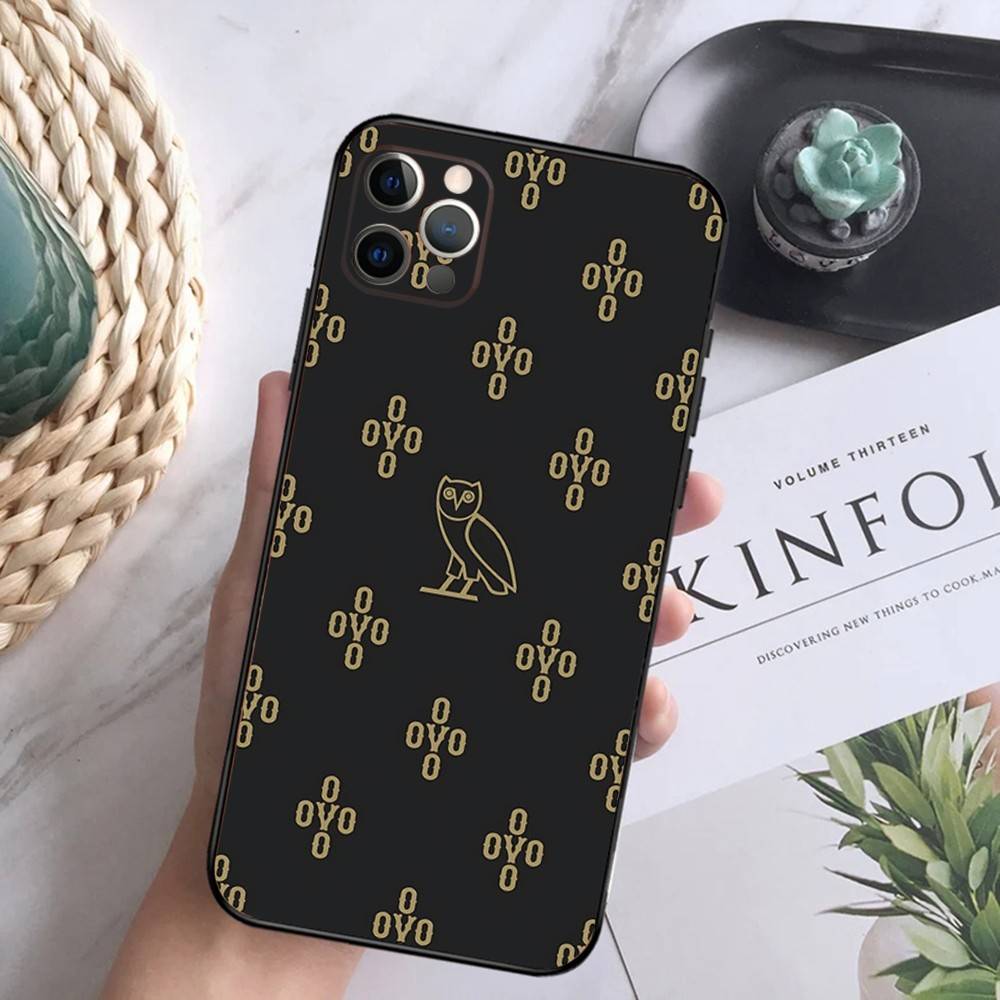 

Drake O-OvO OWL Phone Case For iPhone 16,15,14,13,12 Mini 11 Pro XR,X,XS,MAX 7,8 Plus Silicone Cover Soft Black iPhone16e