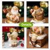 Santa Claus Statue Resin Craft for Christmas Decor Festive Home Garden Ornament Perfect Holiday Gift Xmas Tabletop Decoration