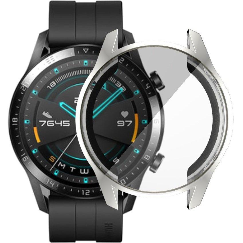 2in1 Case with Screen Protector for Huawei Watch GT 2 46mm, Silver