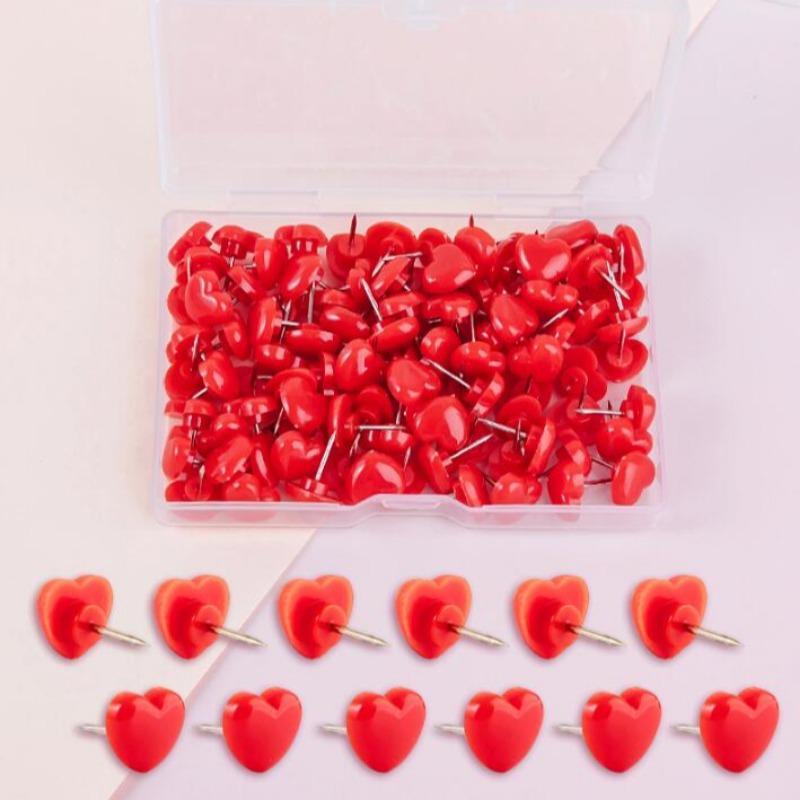 

50 шт. Инс Розовый Креативное Сердце Персиковое Сердце Маленькая Плоская Головка Кнопка Мягкая Деревянная Доска Фото Стена Карта I-nail Офисные Школьные Принадлежности красный