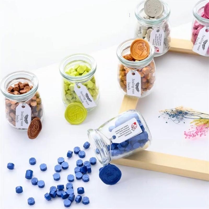  150pcs Octagonal Wax Seal Stamps Scrapbook Material Sealing Wax DIY Craft Decoration Birthday Wedding Stamp