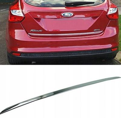 FORD FOCUS MK III - Chrome Trunk Trim - Tailgate Accent - Premium Car Rear Detail - Shine Enhancer Tuning Klapa