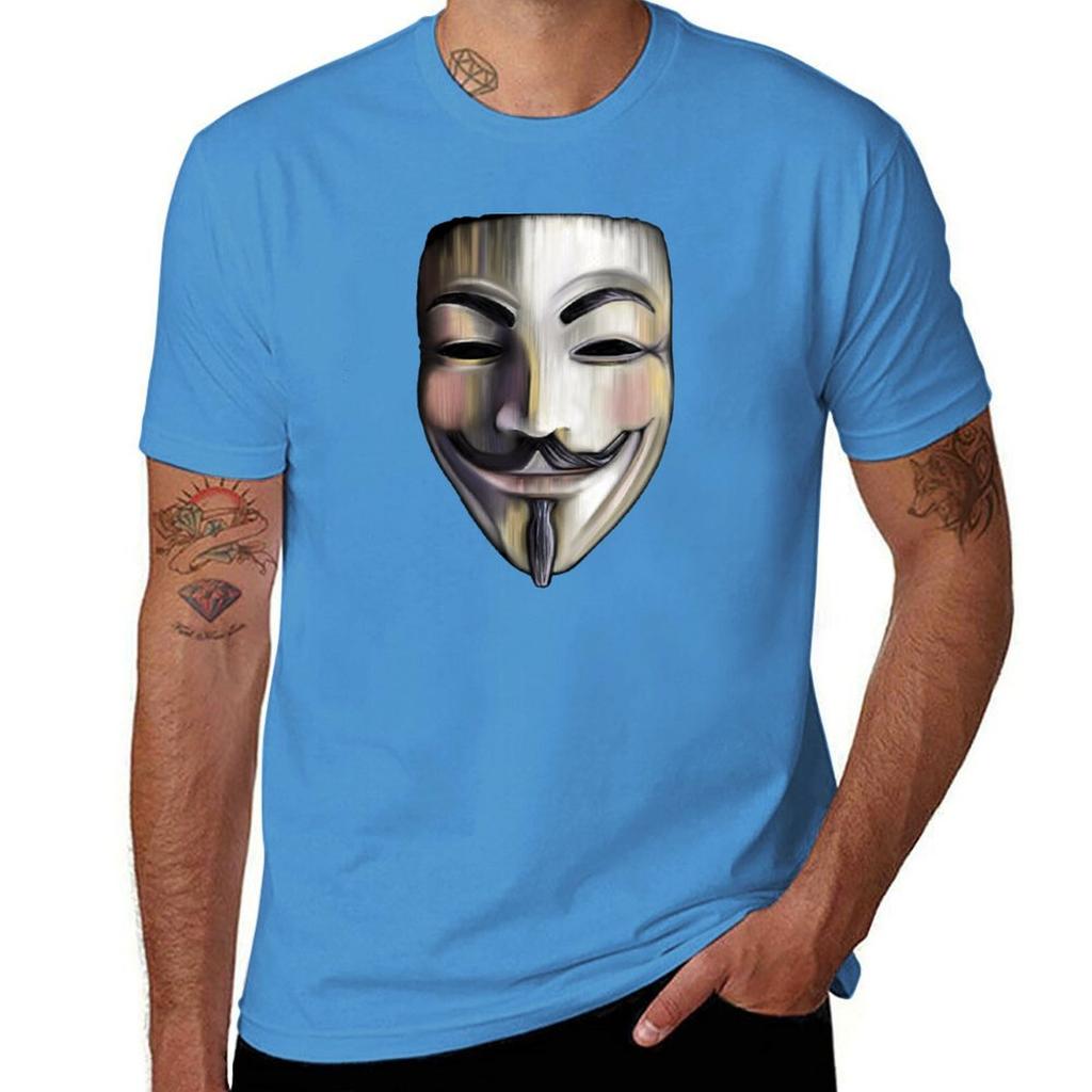 Guy Fawkes Mask Tshirt Blouse Sublime Animal Prinfor Boys Tees Clothes For Unisex