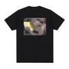 Funny Twitch Streamer Rakai Reading A Book Meme Humor Vintage T-shirts Men Women Summer Casual T Shirt Streetwear Loose T Shirts