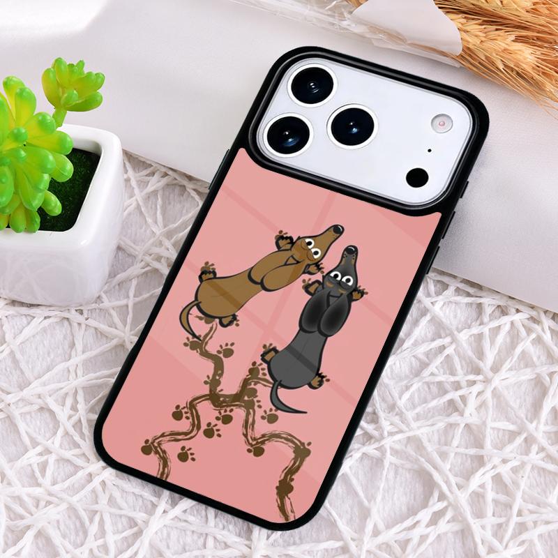 Funny Dachshund Long Dog Short Legs Phone Case for iPhone 17 Air 16 15 11 12 14 13 Pro Max Shockproof Cover