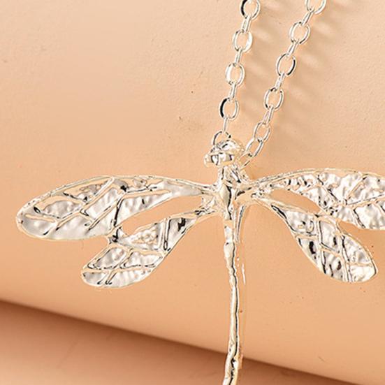 Colier cu pandantiv cu libelule pentru femei, argint, cu insecte, choker, bijuterii de Ziua Îndrăgostiților, cadou pentru purtarea zilnică, accesoriu pentru petreceri