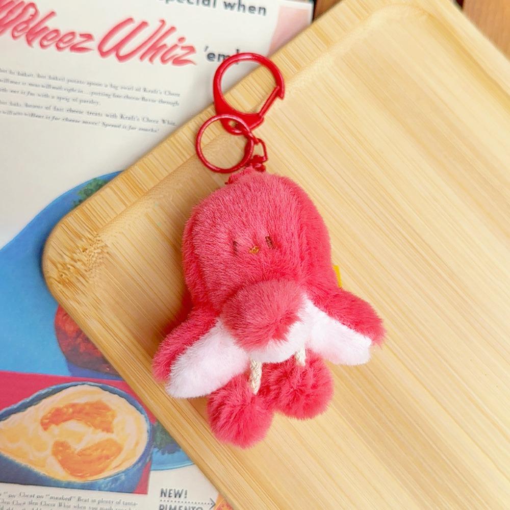 Sausage Hamburg Key Chain Drawing Feet Plush Doll Toy Mini Plush Food Pendant  Decoration