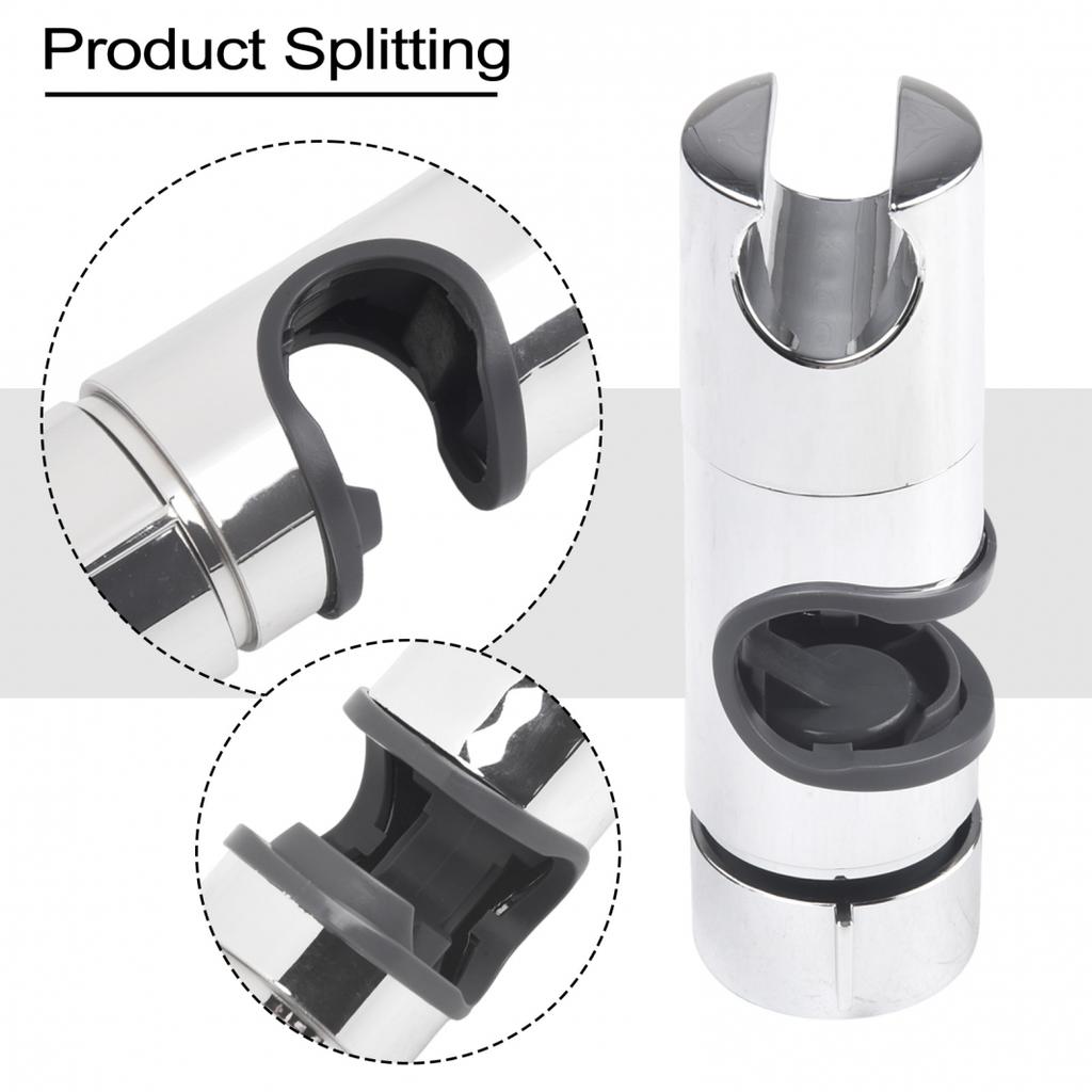 Ersatz Chrom Duschkopfhalterung für Standard-Gleitstangen