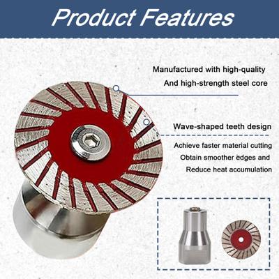 Diamond Saw Blade Corrugated Tooth Design Fast Smooth Stone Cutting Granite Marble Sandstone Engraving Blade