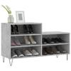VidaXL Armoire à chaussures Gris béton 102x36x60 cm Bois d'ingénierie 831392